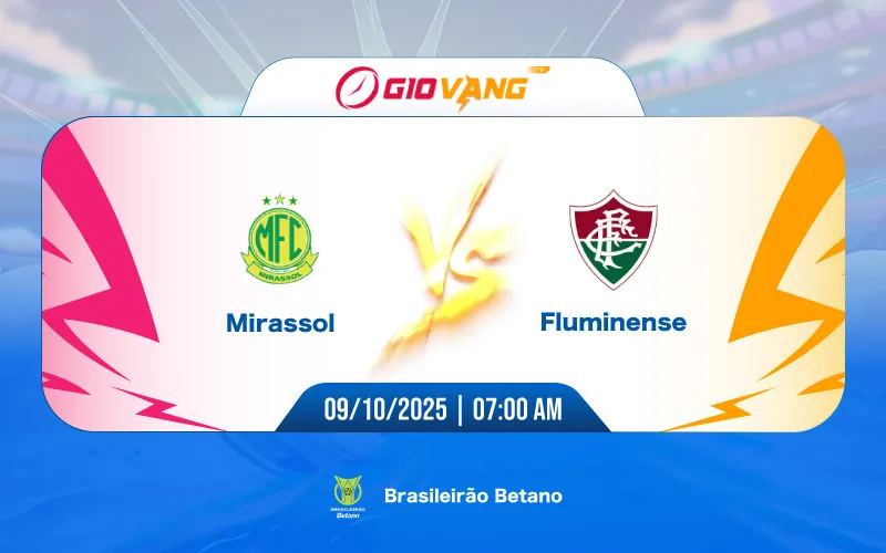Soi kèo Mirassol vs Fluminense 07h00 ngày 09/10/2025 - VĐQG Brazil
