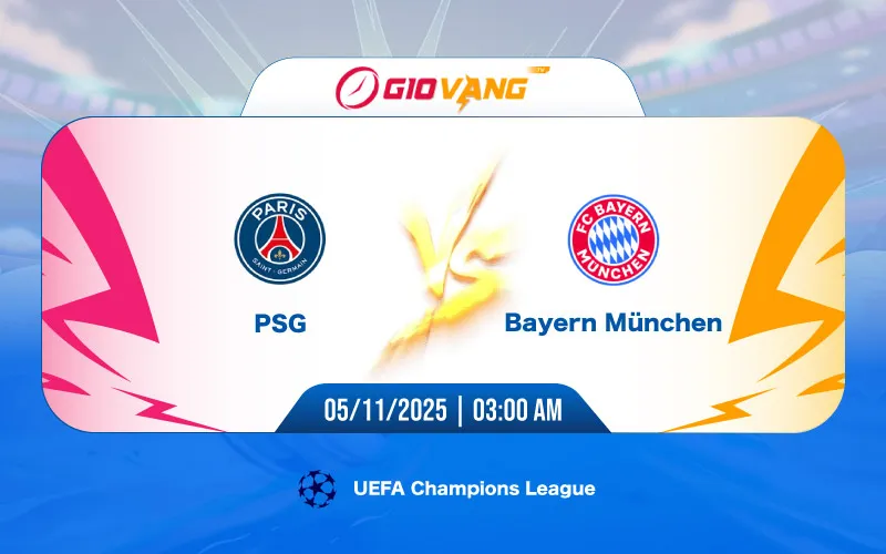 Soi kèo PSG vs Bayern Munich 03h00 ngày 05/11/2025 - Cup C1