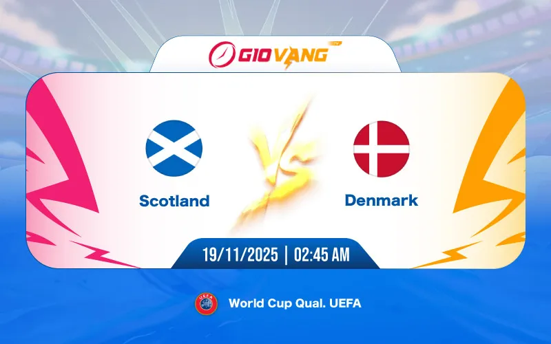 Soi kèo Scotland vs Đan Mạch 02h45 ngày 19/11/2025 - World Cup 2026