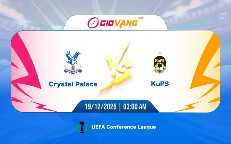 Soi kèo Crystal Palace vs KuPS 03h00 ngày 19/12/2025 - Cup C3