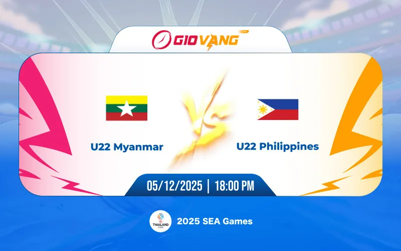 Soi kèo U22 Myanmar vs U22 Philippines 18h00 ngày 05/12/2025 - SEA Games