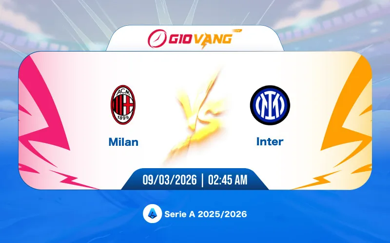 Soi kèo AC Milan vs Inter Milan 02h45 ngày 09/3/2026 - Serie A