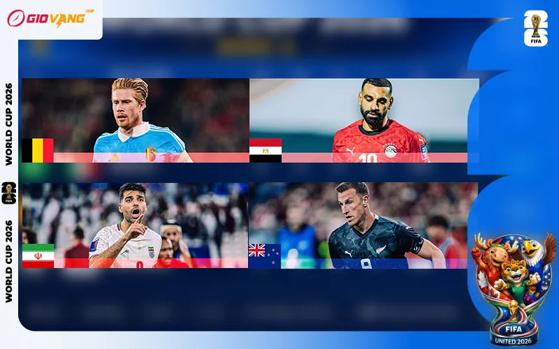 Lịch Thi Đấu Bảng G World Cup 2026 Theo Giờ Việt Nam