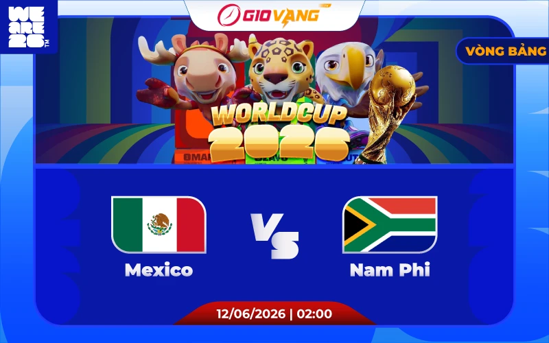 Soi kèo Mexico vs Nam Phi 02h00 ngày 12/6/2026 - World Cup 2026