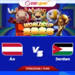 Soi kèo Áo vs Jordan 11h00 ngày 17/6/2026 - World Cup 2026