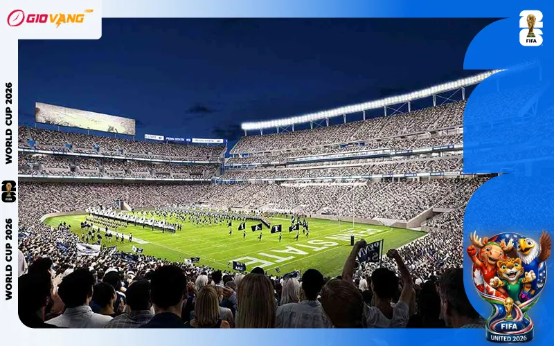 Beaver Stadium lọt top 5 sân vận động có sức chứa khủng nhất tại Mỹ