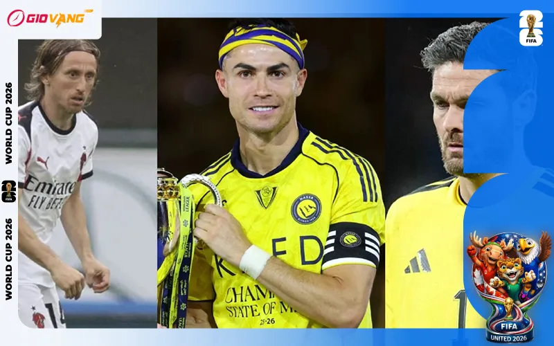 Cris Ronaldo hiện là ngôi sao lớn tuổi thứ 2 tại World Cup 2026