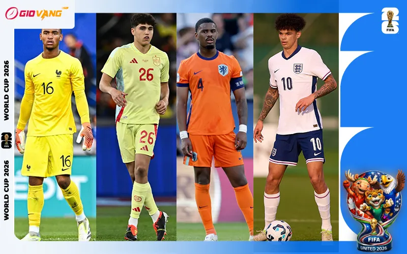 Đội hình trẻ nhất World Cup 2026 tập trung vào khu trung tuyến