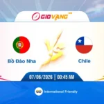 Soi kèo Bồ Đào Nha vs Chile 00h45 ngày 07/6/2026 - Giao hữu quốc tế